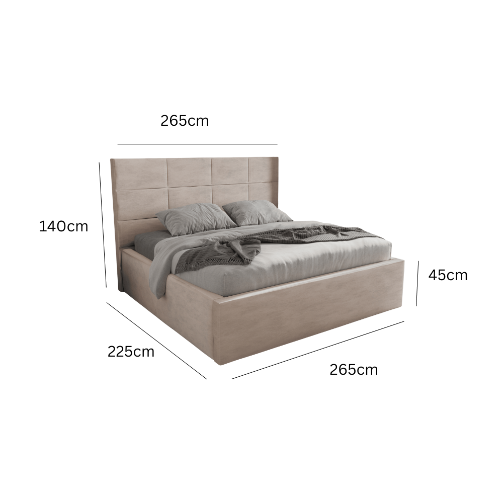 Abmessungen Velvet Rose / 240 x 200cm